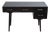 Rway Mid-Century Modern Desk, Black Lacquer & Steel, 4 Drawers, 1950s For Sale