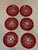Coastal Kim Seybert Melamine Coral Salad Plates - Set of 6 For Sale - Image 3 of 5