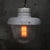 Vintage green house pendant lamp Grey aluminium top with frosted glass E27/E26 Up to 250V (Europe/UK Standard).The wiring...