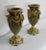 Elegant pair of Louis XVI style vases, ovoid-shaped onyx, embellished with bronze attributes. On the high part, the collar...