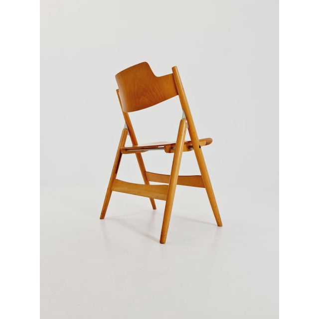 Austrian Folding Chair Model Se18 by Egon Eiermann for Wilde & Spieth, 1950s For Sale - Image 5 of 10