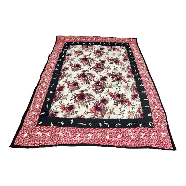 Vintage Twin Sized Handmade Quilt For Sale