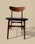 Danish Dining Chairs with Black Leather Upholstery and Teak, 1960s, Set of 3 For Sale - Image 6 of 15