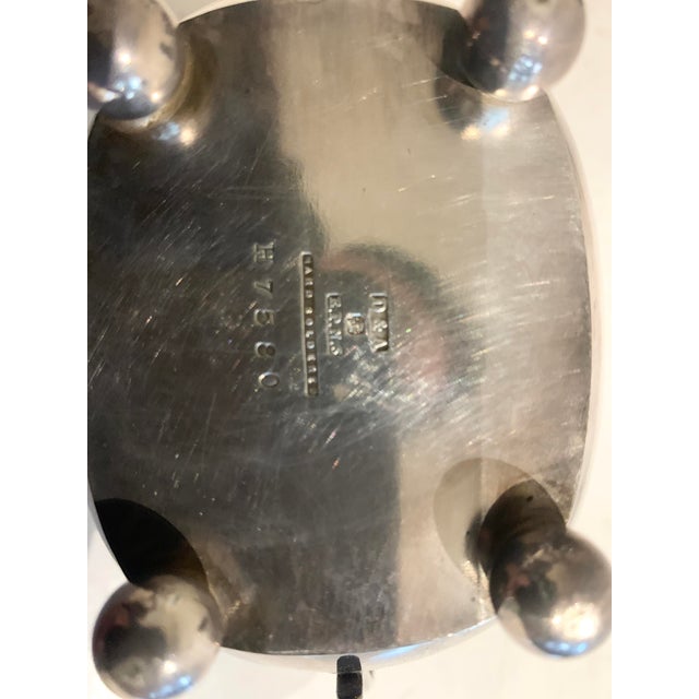 20th Century Silver-Plated Metal Tea Service, Set of 3 For Sale - Image 13 of 16