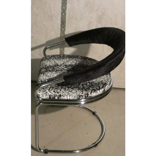 Black Steel Chairs by Giotto Stoppino for Kartell, Italy, 1970s, Set of 4 For Sale - Image 8 of 18