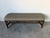 Coastal Vintage McGuire Style Bamboo & Leather Binding Upholstered Bench For Sale - Image 3 of 18