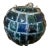 Peter Marsh Brutalist Hanging Colored Glass Chunk Fragment Globe Pendant Light For Sale