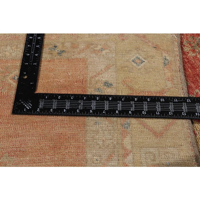 Textile Vintage Turkish Oushak Rug, 03'03 X 12'00 For Sale - Image 7 of 10