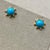 Created in 18 karat yellow gold Sleeping Beauty Turquoise cabochons 4 cts approx Diamonds 0.10 ct approx Limited edition...