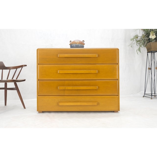1960 Solid Maple Restored Wrussel Right Conant Ball Solid Maple 4 Drawer Dresser For Sale - Image 12 of 12