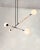 Leather and alabaster mobile chandelier by contain dimensions: d 185 x w 185 x h 300 cm (custom length). Materials:...