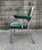 Vintage Industrial Metal Office Chair With Green Upholstery For Sale In Detroit - Image 6 of 14
