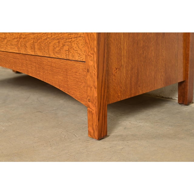 Stickley Harvey Ellis Collection Mission Oak Arts & Crafts Dresser or Chest of Drawers For Sale - Image 11 of 14