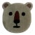 Hand Tufted Bear Wall Rug for Children's Room – Handmade Wool Rug Wall Hanging | Size 2'x2' For Sale