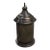 Vintage Moroccan-Style Pierced Brass Table Lantern Lamp For Sale