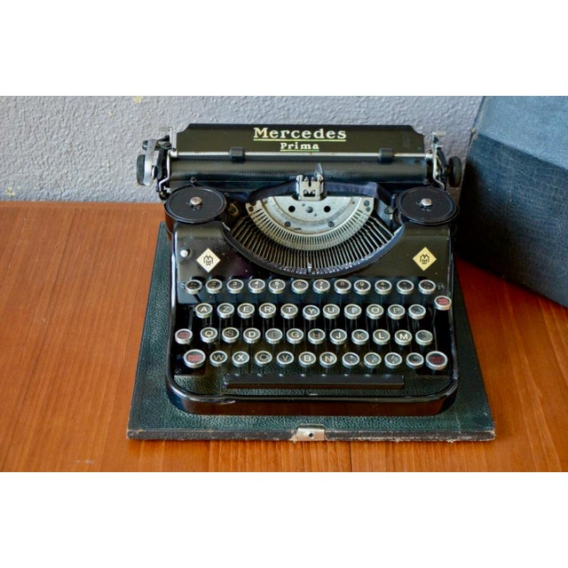 Industrial Vintage Prima Typewriter from Mercedes For Sale - Image 3 of 16