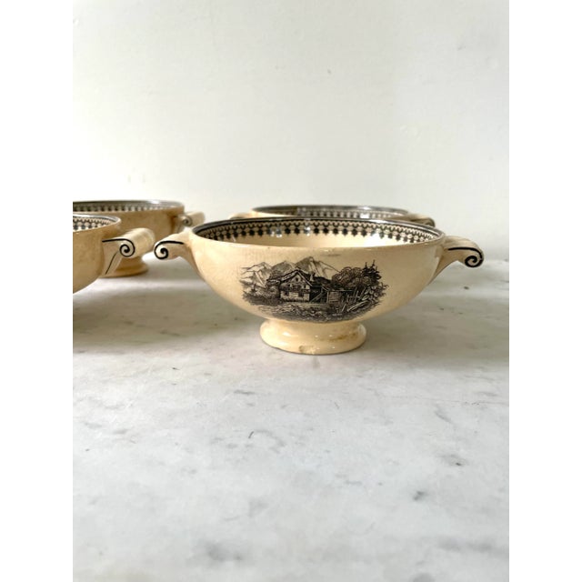 Rare Old Abbey Ware Ant Alpine v & B M Saars Basin Villeroy Boch Germany China Bowls For Sale - Image 4 of 12