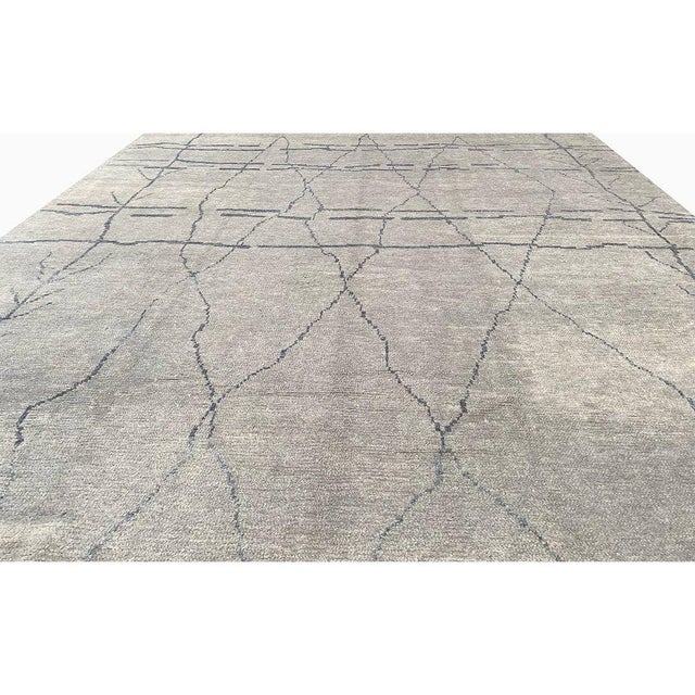 Handwoven Moroccan Style Area Rug 9x12 For Sale In Dallas - Image 6 of 10