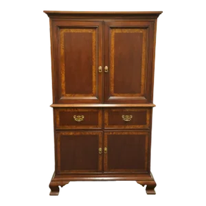 Hekman Furniture Traditional Style 39" Banded Mahogany Tv Media Chest / Armoire