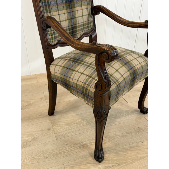 Newly Upholstered French Arm Chair For Sale - Image 12 of 12