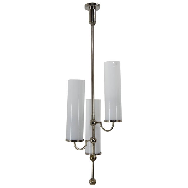 Art Deco Tubular Chandelier, 1930s For Sale - Image 13 of 13