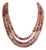 Late 20th Century Style Natural Strawberry Quartz Multi-Strand Statement Necklace, 18" For Sale