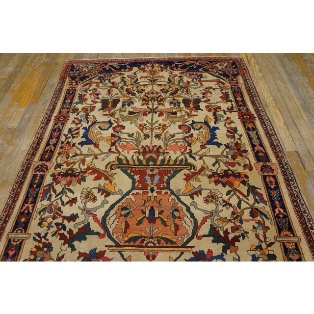 Late 19th Century Persian Sarouk Farahan Meditation Carpet ( 4'4'' x 6'9''- 132 x 205 ) Antique Farhan Persian Allover...