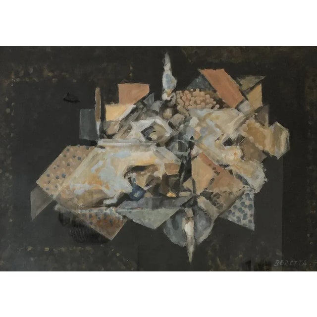 Emilio Maria Beretta, Table servie, 1970, Gouache on Paper, Framed For Sale - Image 9 of 9