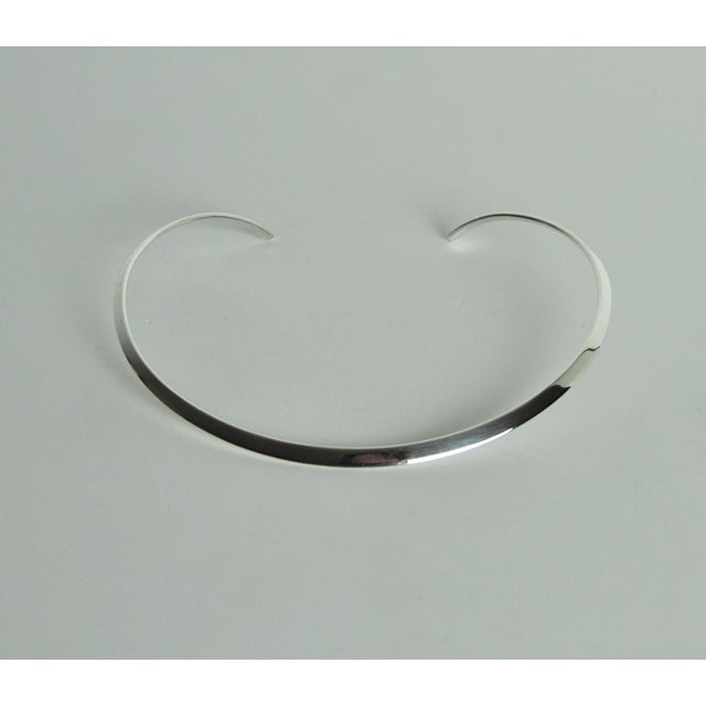 Danish Modern Sterling Silver Collier Necklace by N.E. From, 1960s For Sale - Image 10 of 10