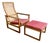 Borge Mogensen Bm-2254 Danish Modern Lounge Chair & Ottoman For Sale