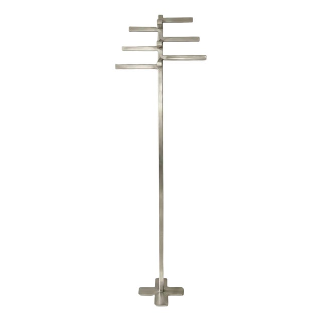 All Directions Coat Hanger in Stainless Steel by Metalmorphosis Studio For Sale