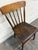 Antique American Windsor Farmhouse Style Plank Seat Dining Side Accent Chair For Sale - Image 10 of 11