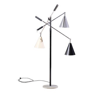 Angelo Lelli for Arredoluce Triennial Mid Century Italian Floor Lamp For Sale