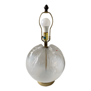 Vintage Italian Hand Blown Glass Table Lamp Manner of Murano