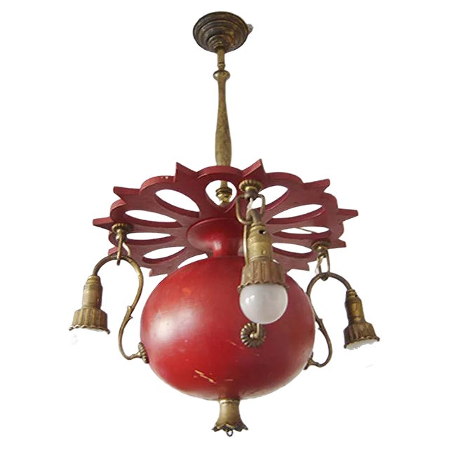 Antique Art Nouveau German Chandelier, 1900s For Sale