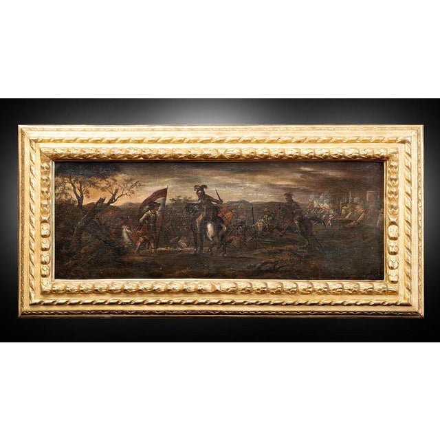 Neapolitan Artist, Battle Between Christians and Turks, 18th Century, Oil on Canvas, Framed For Sale - Image 5 of 5