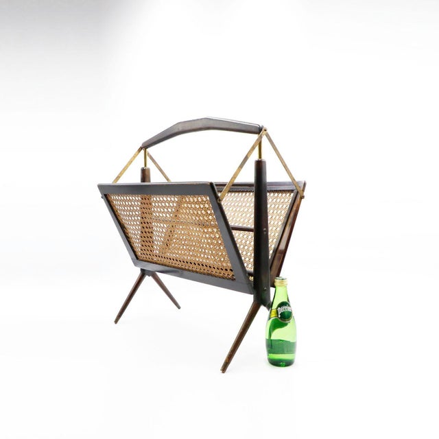 Mid 20th Century Mexican Modern Folding Magazine Rack For Sale - Image 4 of 4