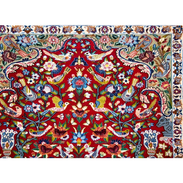 Vintage Isfahan Rug For Sale - Image 14 of 15