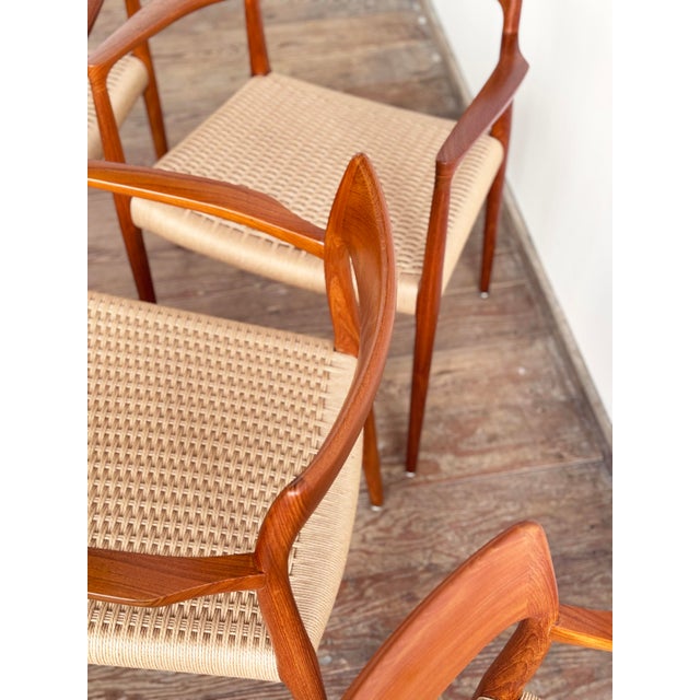 Mid-Century Danish Dining Chairs in Teak by Niels O. Møller for JL Mollers Møbelfabrik, 1950, Set of 6 For Sale - Image 11 of 15