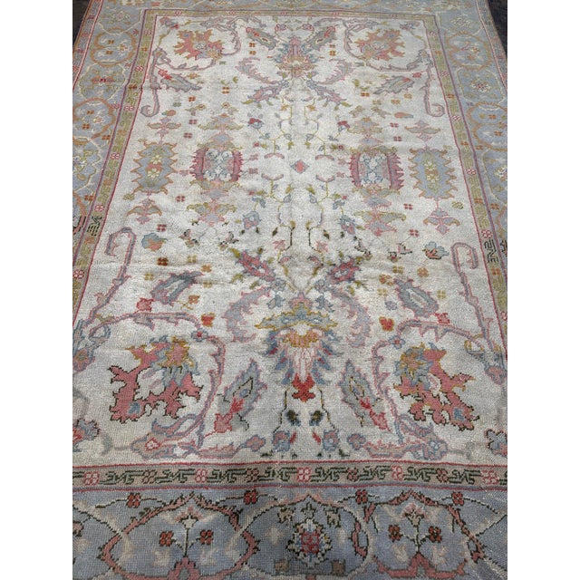 Antique Oushak Rug 11.3x8.2 For Sale In Los Angeles - Image 6 of 9