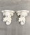 Stunning pair of Regency Rococo Style wall brackets inspired by Serge Roche. Reflecting Roche's lush, extravagant style,...