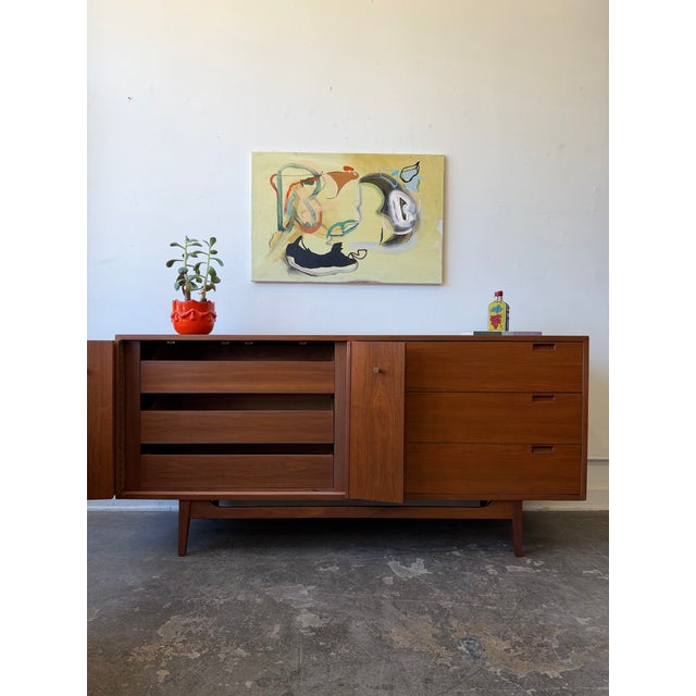 1960s American of Martinsville Walnut Dresser/Credenza For Sale - Image 10 of 16