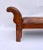 1990s Vintage Leather Roll Arm Bench, Carved Oak Frame, Mission Style, Usa For Sale - Image 5 of 12