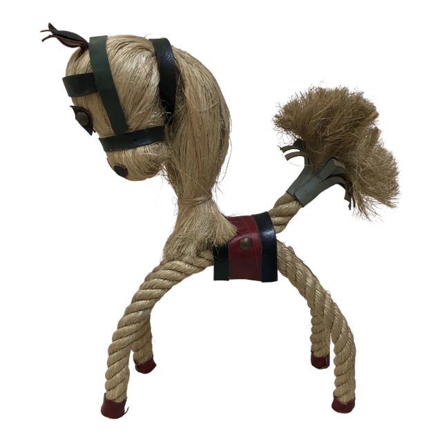 C.1960 French Rope Horse Audoux Minet For Sale