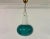 Italian Green and White Glass Ceiling Pendant, 1960s For Sale - Image 4 of 11