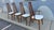 Mid-Century Modern Mid 20th Century Danish Style High Back Walnut Dining Chairs= Set of 4 For Sale - Image 3 of 8