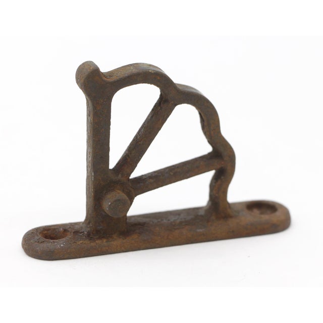 Set of Antique Train Car Railroad Window Hinge Parts For Sale - Image 4 of 5