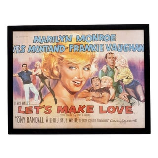 Vintage Framed Lets Make Love Film Poster, 1960 For Sale