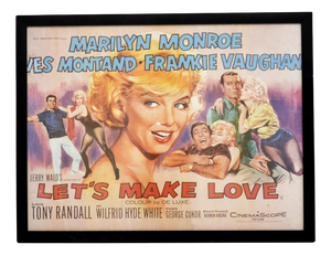 Vintage Framed Lets Make Love Film Poster, 1960