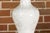 Pair of White Porcelain Vase Table Lamps on Lucite Bases with Textured Décor For Sale - Image 4 of 12